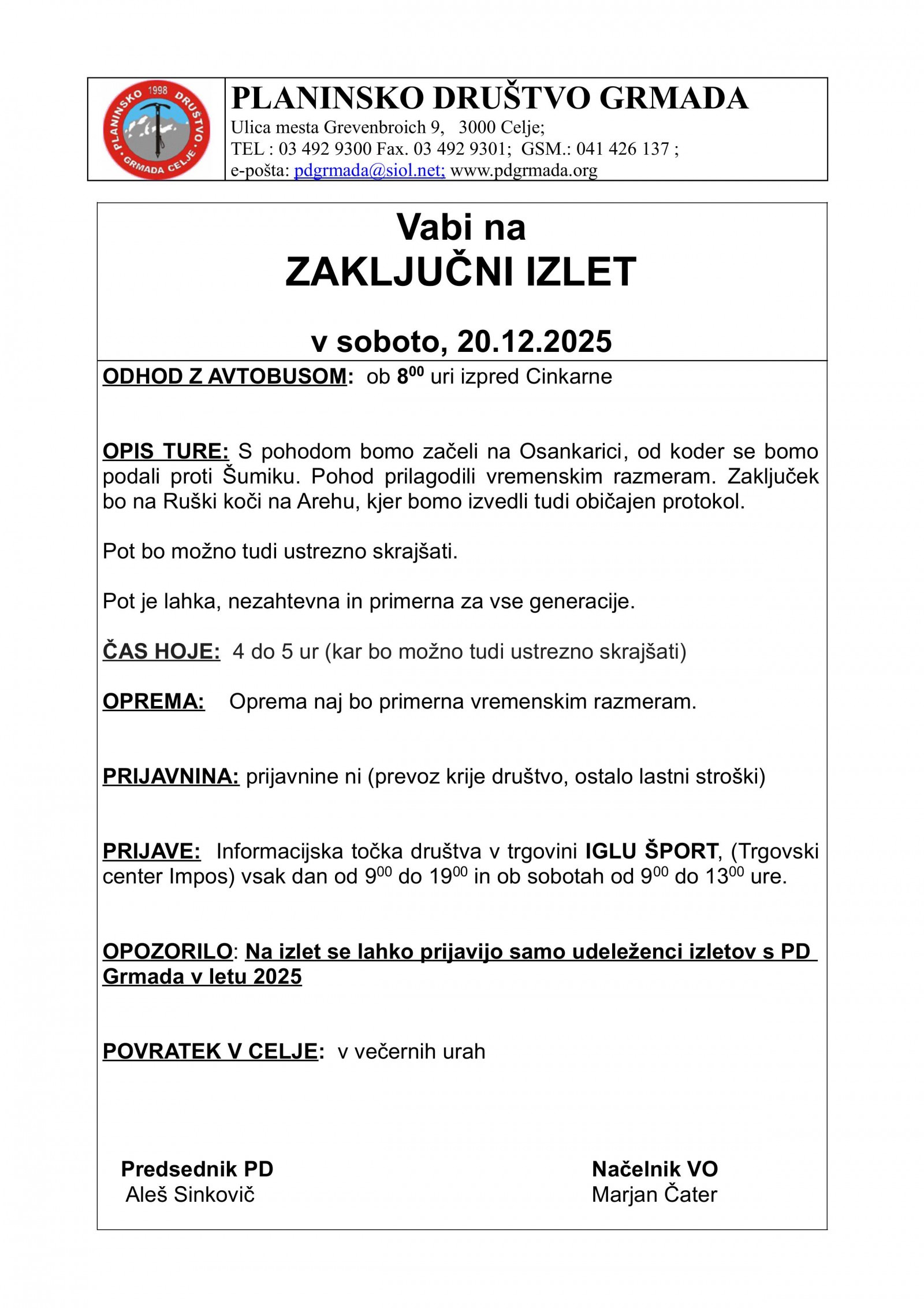 Zaključni izlet
